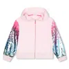 Billieblush Pink Sweatshirt For Girl With Sequins In Pink