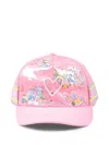 Billieblush Floral-appliqué Baseball Cap In Pink