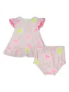 Billieblush Floral-print Dress And Bloomers Set In Pink