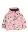 Billieblush Floral-print Puffer Jacket In Pink