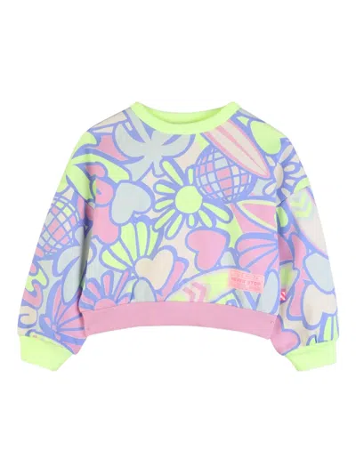 Billieblush Kids' Floral-print Sweatshirt In Multi