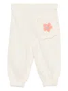 Billieblush Flower-print Track Trousers In White