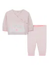 Billieblush Fox-motif Wrap Top And Leggings Set In Pink