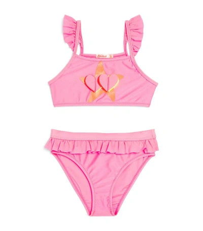 Billieblush Kids' Frilled Heart Bikini (2-12 Years) In Pink