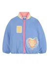 Billieblush Front-zip Bomber Jacket In Blue