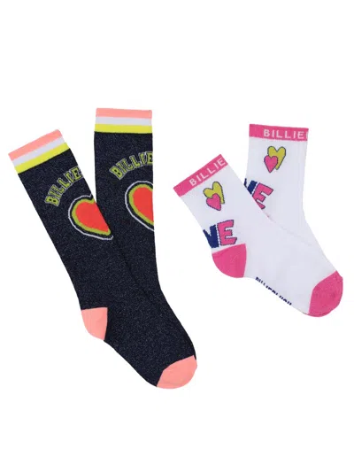 Billieblush Girls' Cozy Socks Set In Blue