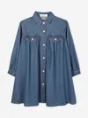 Billieblush Girls Denim Shirt Dress In Blue