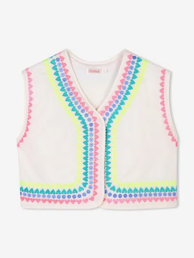 BILLIEBLUSH BILLIEBLUSH GIRLS EMBROIDERED GILET