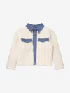 BILLIEBLUSH GIRLS FAUX SHEARLING QUITED JACKET