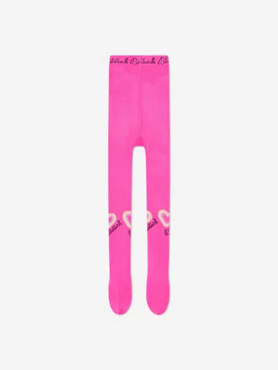 Billieblush Babies'  Girls Heart Logo Tights In Pink