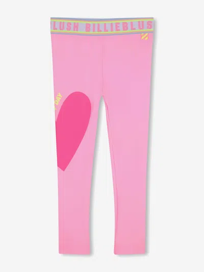 Billieblush Babies' Girls Heart Print Leggings In Pink