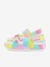 Billieblush Girls Heart Print Sandals In Multi