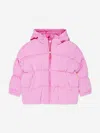 Shop Billieblush Girls Hooded Puffer Jacket In Pink