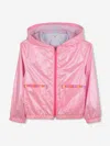 Billieblush Hooded Windbreaker In Pink