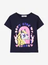 Billieblush Girls Horse Print T-shirt In Blue