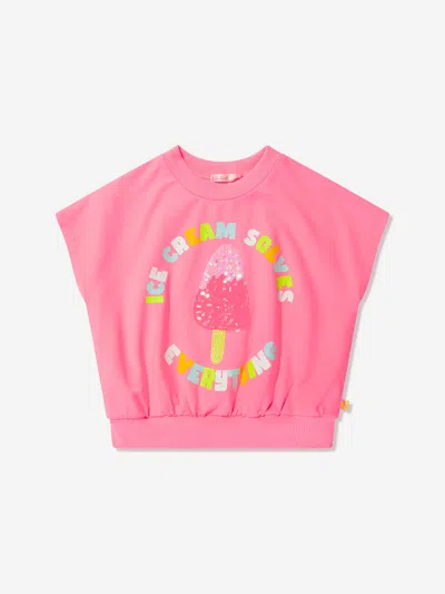 Billieblush Kids' Girls Ice Cream Sweatshirt In Pink