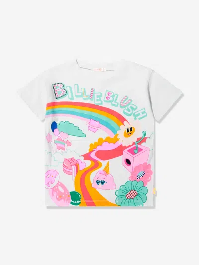Billieblush Kids' Girls Illustrated T-shirt In White