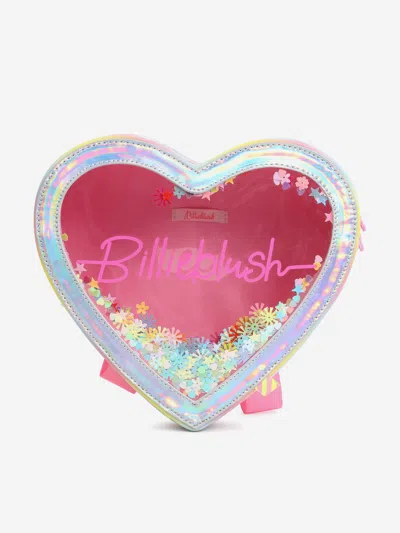 Billieblush Kids' Girls Iridescent Confetti Heart Backpack In White