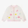 Billieblush Girls Ivory Embroidered Cardigan In Ivory