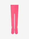 Billieblush Girls Jacquard Heart Tights In Pink