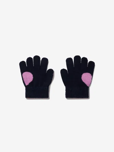 Billieblush Kids' Girls Knitted Gloves In Blue