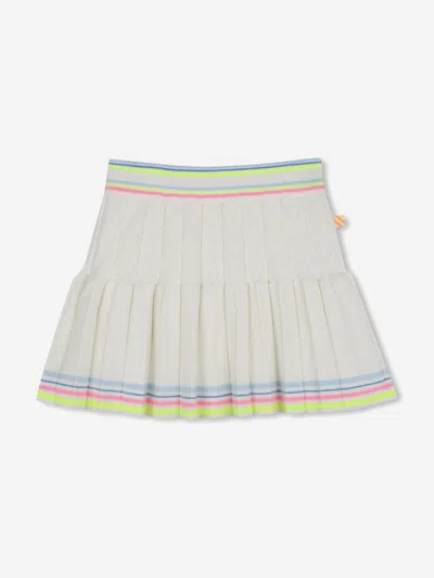 Billieblush Kids' Pleated Mini Skirt In Ivory