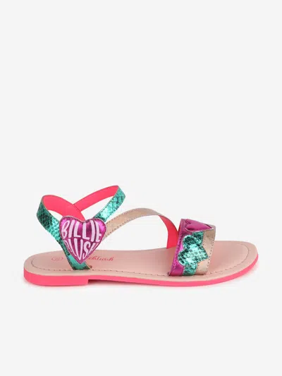 Billieblush Babies' Girls Leather Heart Sandals In White
