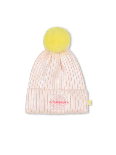 Billieblush Girls' Logo Knit Beanie In Pink
