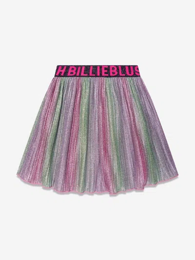 BILLIEBLUSH GIRLS METALLIC PLEATED SKIRT