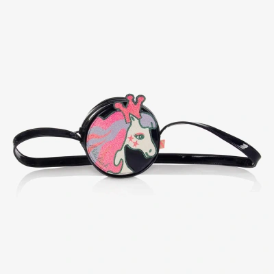 Billieblush Kids' Girls Navy Blue Unicorn Bag (13cm) In Pink