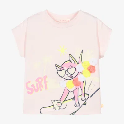 Billieblush Kids' Girls Pink Organic Cotton T-shirt
