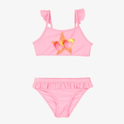 Billieblush Kids' Girls Pink Starfish Bikini