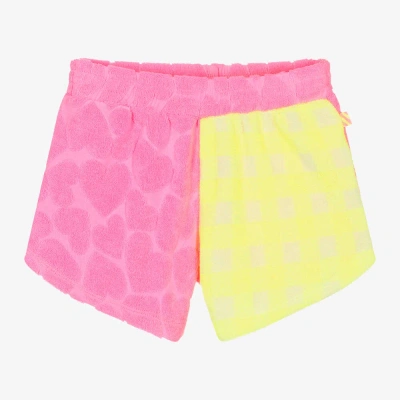 Billieblush Kids' Girls Pink Towelling Shorts In White