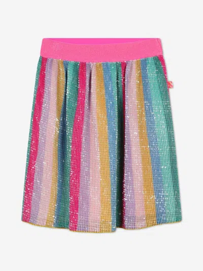 Billieblush Kids'  Girls Pleated Sequin Skirt In White