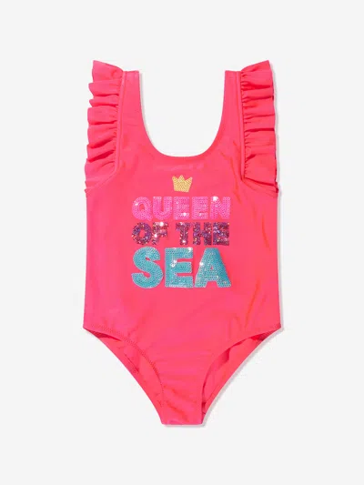 Billieblush Babies' Girls Queen Of The Sea Swimsuit In Orange