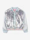 Billieblush Sequinned Jacket In Blue