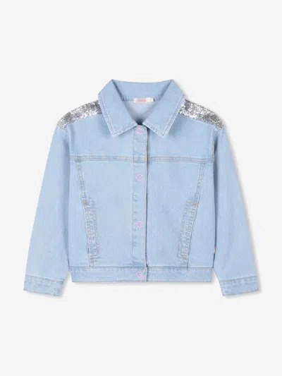 BILLIEBLUSH BILLIEBLUSH GIRLS SEQUIN DENIM JACKET