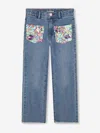 Billieblush Sequin-embellished Jeans In Blue