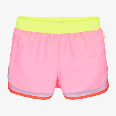 Billieblush Kids' Girls Shimmery Pink Swim Shorts
