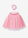 Billieblush Girls Skirt With Scrunchie In Multicoloured