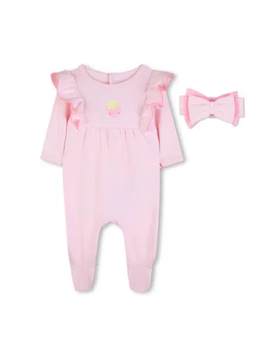 Billieblush Kids' Girls Solid Footie In Pink