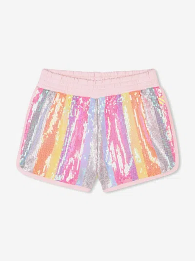 BILLIEBLUSH BILLIEBLUSH GIRLS STRIPED SEQUIN SHORTS