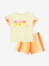 Billieblush Sun T-shirt And Shorts Set In Yellow