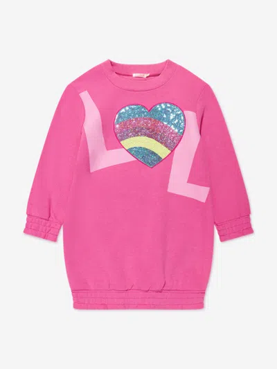 Billieblush Kids' Girls Sweater Dress In Pink