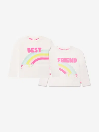 Billieblush Babies'  Girls T-shirts Set (2 Piece) In Ivory
