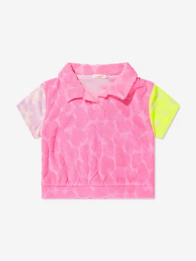 Billieblush Babies' Girls Terry Towel Polo Shirt In White