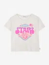 Billieblush Girls Touch Stars T-shirt In White