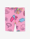 Billieblush Girls Tropical Cycling Shorts In Pink