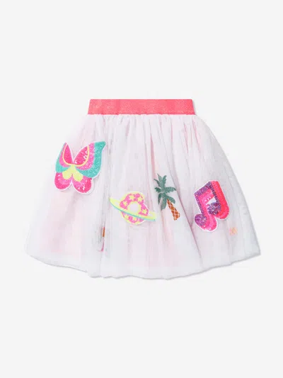 Billieblush Babies' Girls Tulle Applique Skirt In White