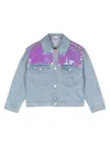 Billieblush Sequin-detailed Denim Jacket In Light Blue